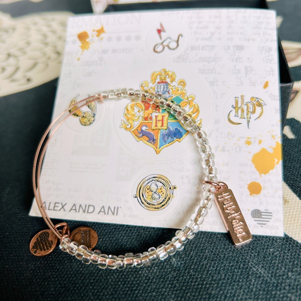Alex and Ani Harry Potter Beaded Charm Bracelet Rose Gold NIB - Picture 4 of 10